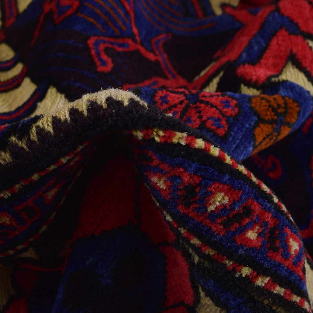 Handmade Barjista Kilim Rug 3' 11" x 5' 10" - No. AL77415