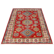 Hand Knotted Kazak Oriental Rug 4' 2" x 6' 6" - No. AL78912