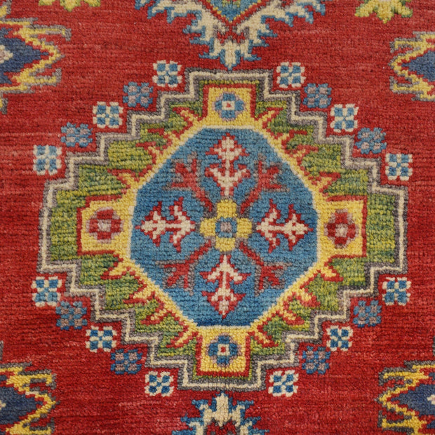 Hand Knotted Kazak Oriental Rug 4' 2" x 6' 6" - No. AL78912
