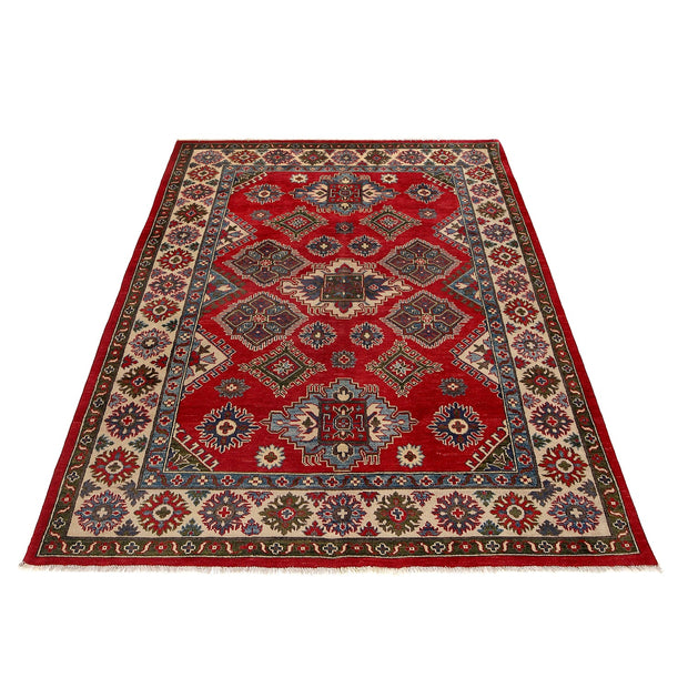 Hand knotted Kazak Carpet 5' 5" x 8' 0" - No. AL24828