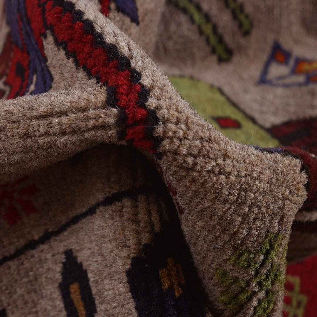 Hand-Knotted Afghan War Carpet 4' 5" x 6' 3" - No. AL78228