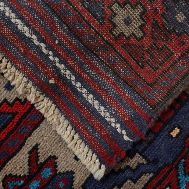 Handcrafted Afghan War Rug 3' 2" x 4' 7" - No. AL35451