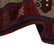 Authentic Afghan War Area Rug 3' 3" x 4' 9" - No. AL22741