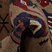 Authentic Afghan War Area Rug 3' 3" x 4' 9" - No. AL22741