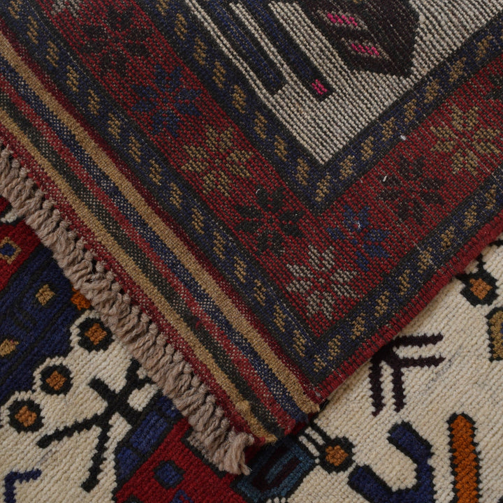 Ivory Color War Rug 3' 3" x 4' 10" - No. AL73658