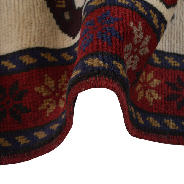 Ivory Color War Rug 3' 3" x 4' 10" - No. AL73658