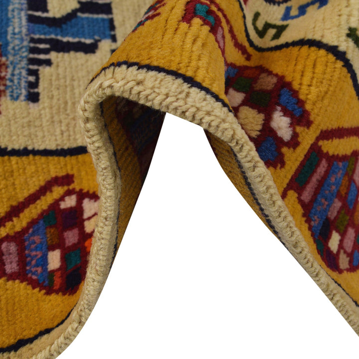 Handcrafted Afghan War Rug 2' 9" x 4' 6" - No. AL98364