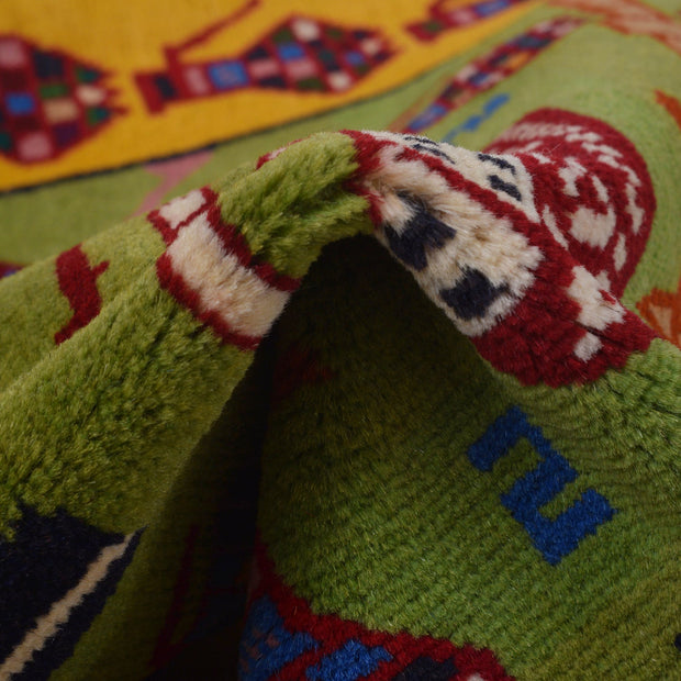 Green War Rug 2' 9" x 4' 6" - No. AL52944