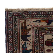 Hand-Knotted Afghan War Carpet 6' 8" x 9' 0" - No. AL23221