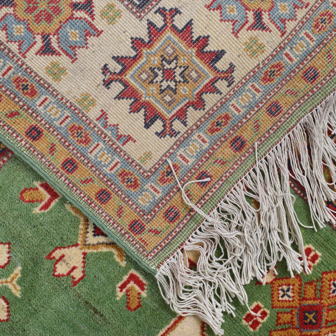Hand knotted Kazak Carpet 6' 2" x 9' 5" - No. AL11595