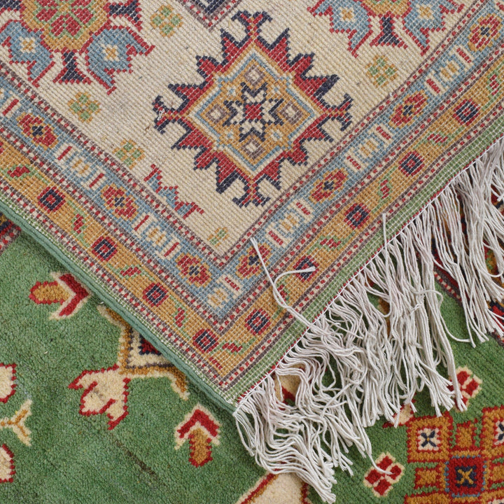 Hand knotted Kazak Carpet 6' 2" x 9' 5" - No. AL11595