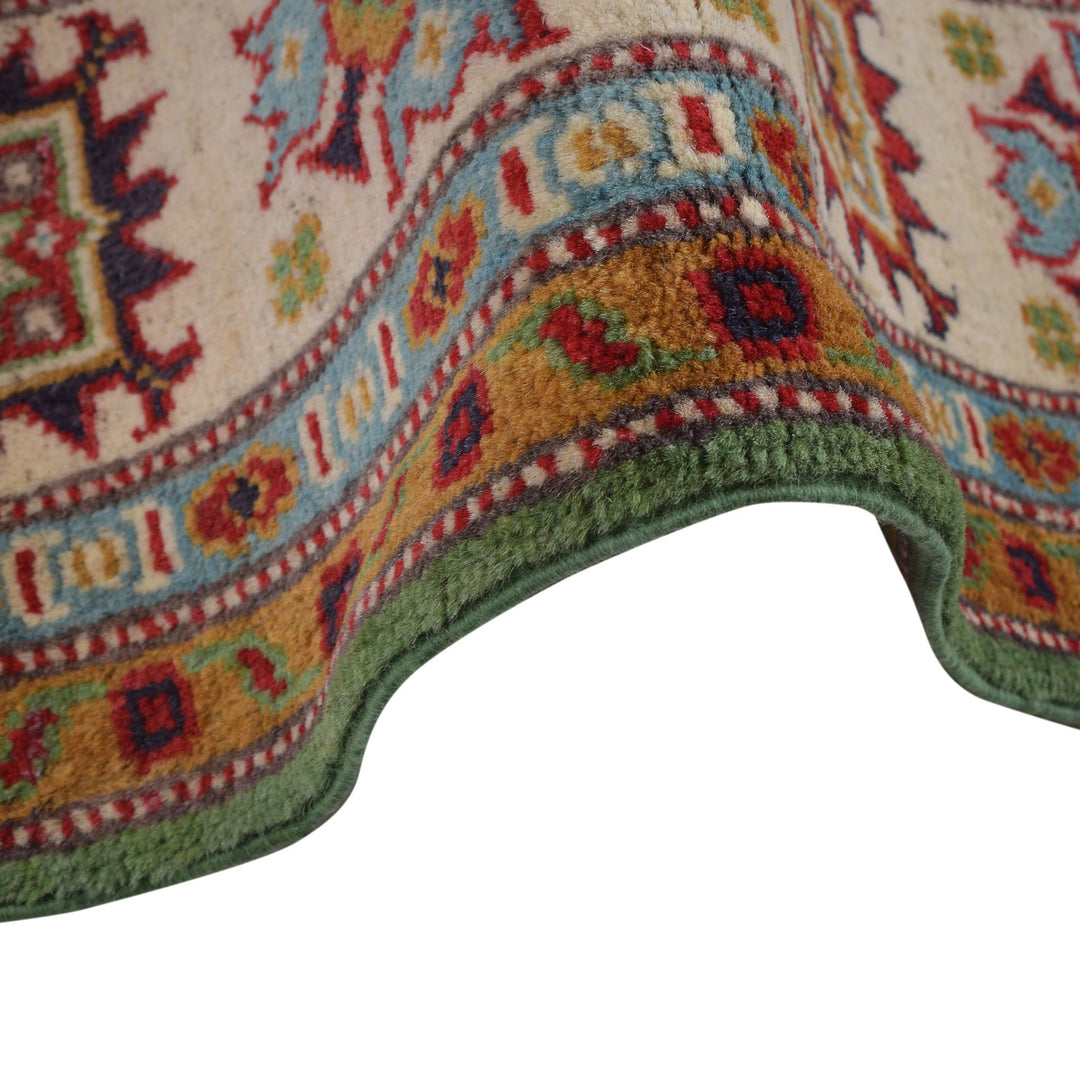 Hand knotted Kazak Carpet 6' 2" x 9' 5" - No. AL11595