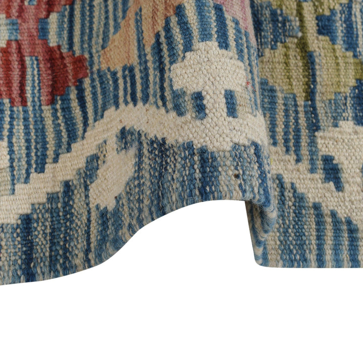 Handmade Turkish Design Wool Kilim 4' 2" x 5' 9" - No. AL22583