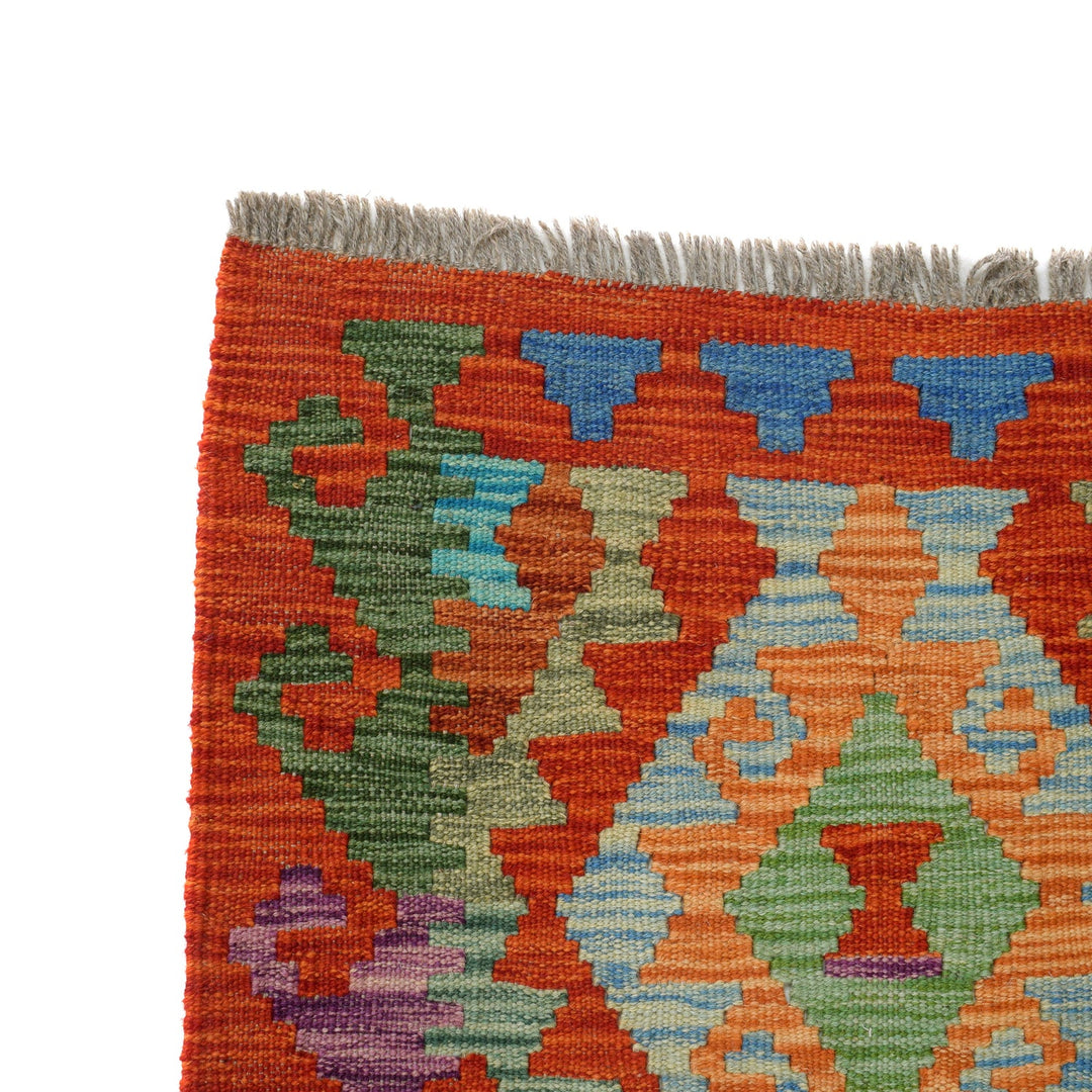 Hand Made Afghan Kilim Runner 2' 9" x 9' 5" - No. AL74748