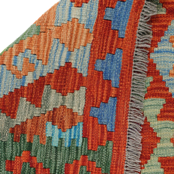 Hand Made Afghan Kilim Runner 2' 9" x 9' 5" - No. AL74748