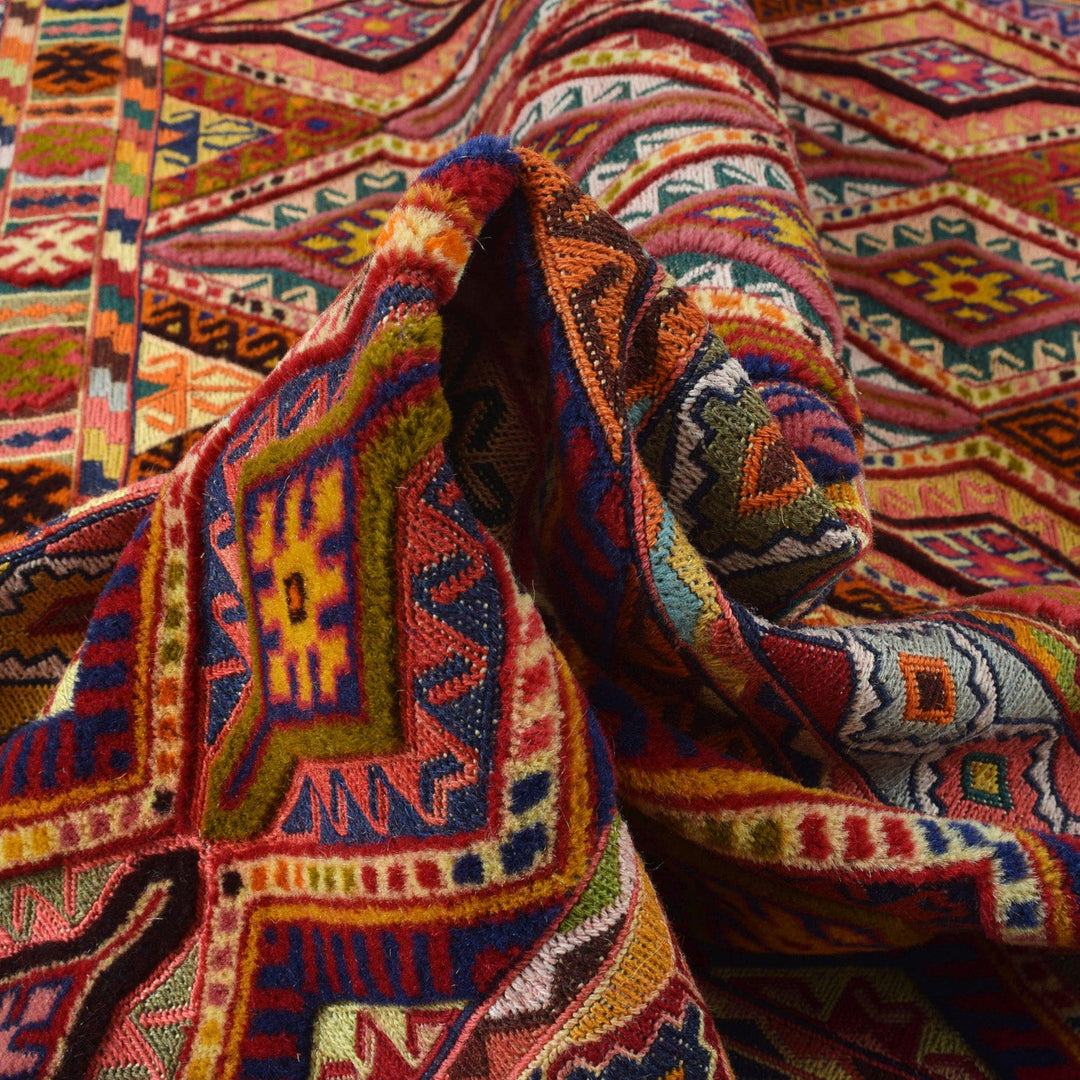 Hand Knotted Luxury Kilim Rug 4' 9" x 5' 5" - No. AL32100