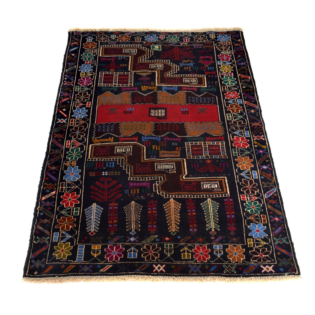 Hand Knotted Baluchi Rug 3' 0" x 4' 4" - No. AL78624