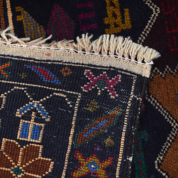 Hand Knotted Baluchi Rug 3' 0" x 4' 4" - No. AL78624