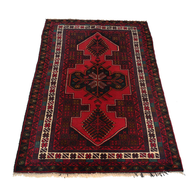 Hand Knotted Baluchi Rug 3' 0" x 4' 10" - No. AL73428