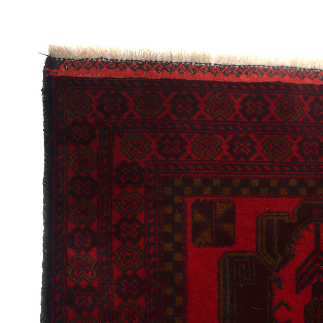Afghan Baluchi Rug 2' 7" x 4' 6" Hand-Knotted view