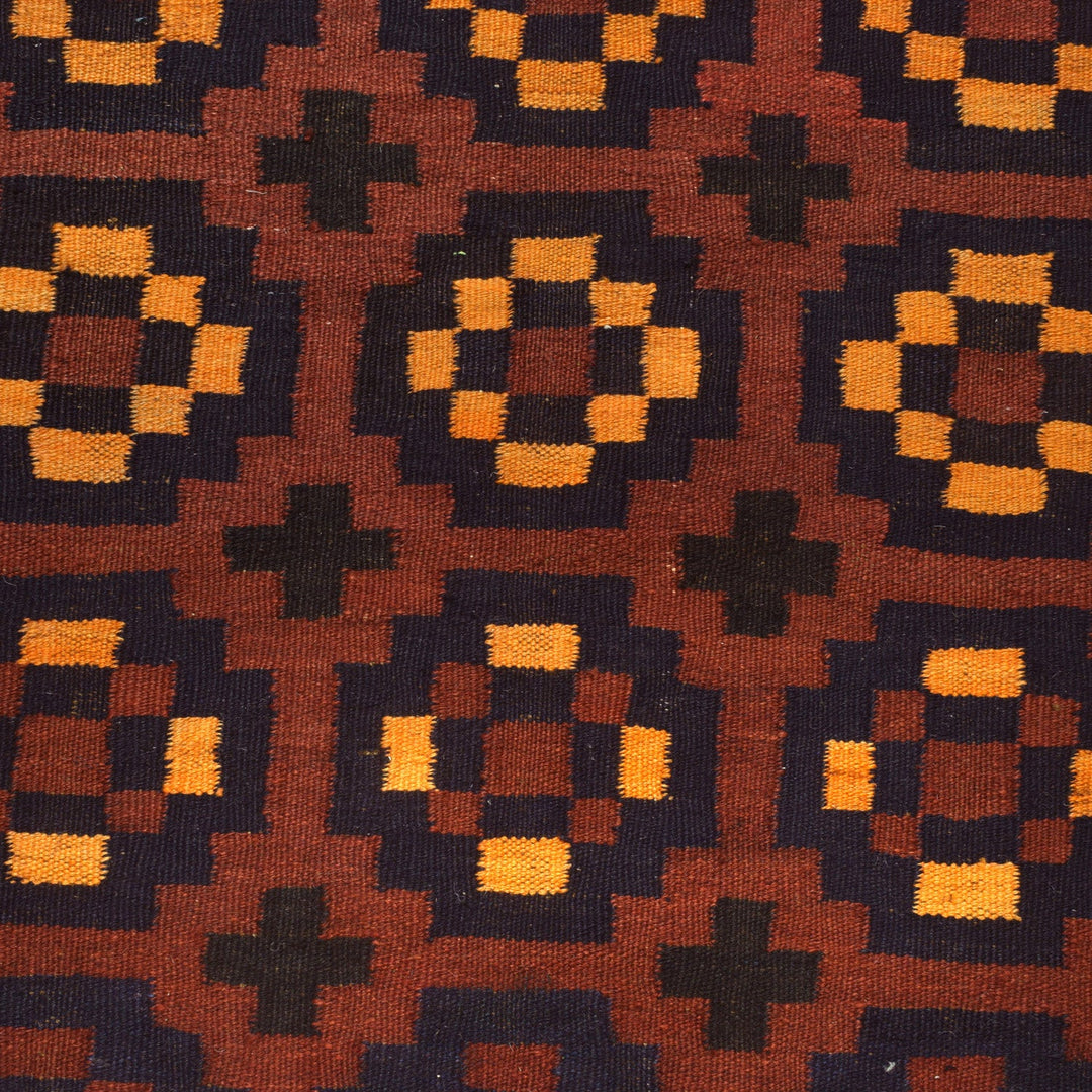 Red Afghan Kilim 5' 9" x 8' 4" - No. AL84466