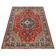Handmade Persian Design Heriz Carpet 6' 8" x 9' 7" - No. AL42346