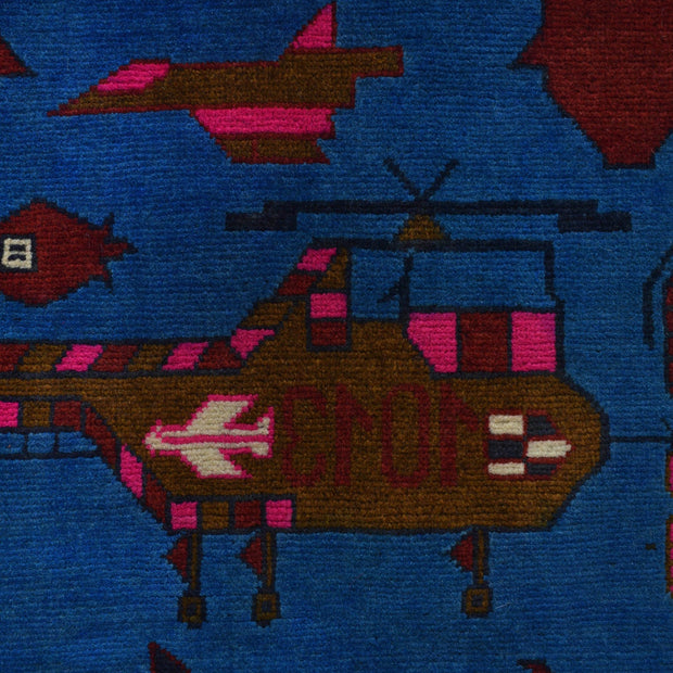 Authentic Afghan War Area Rug 3' 5" x 5' 1" - No. AL45734