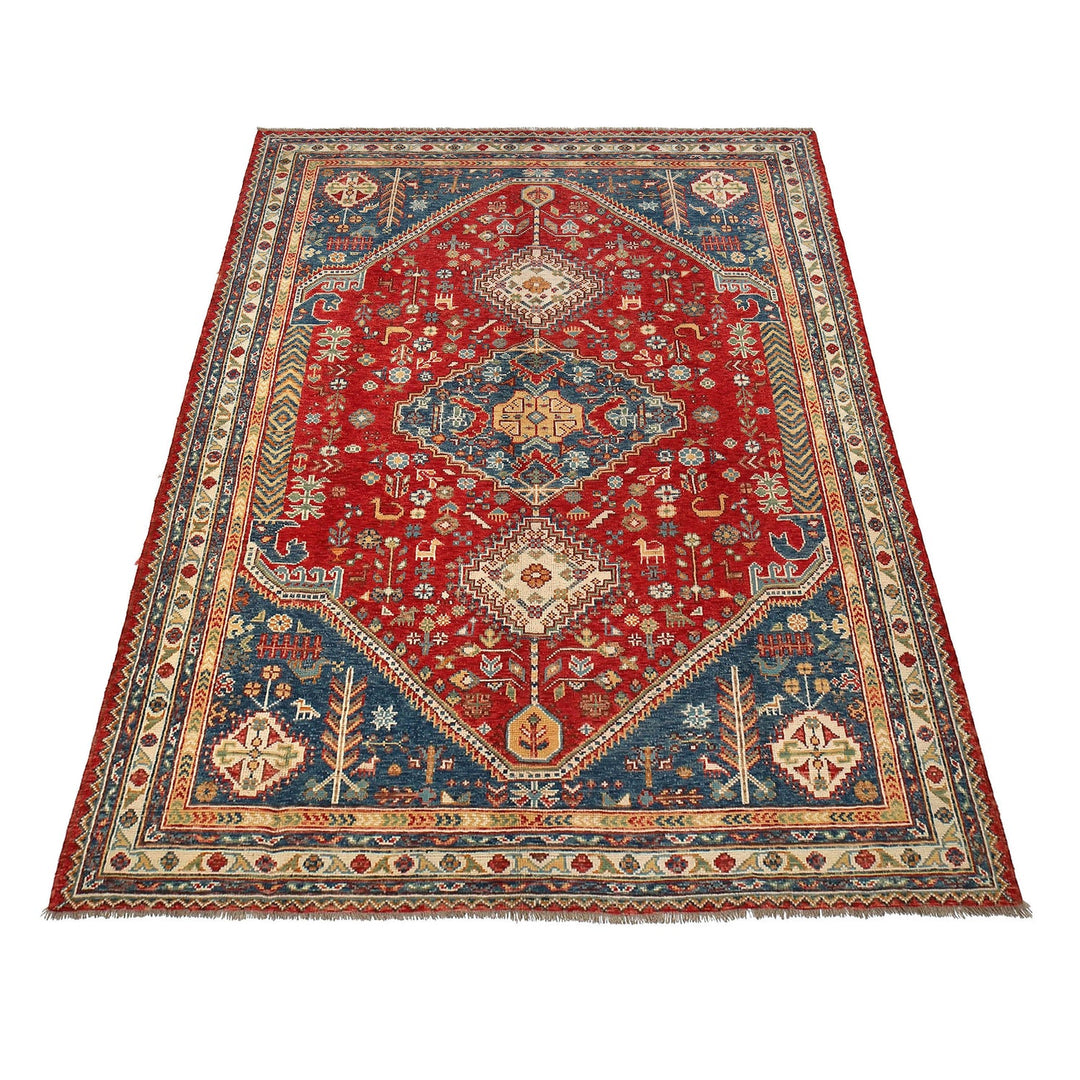 Shirazi Hand Knotted Carpet 6' 9" x 9' 7" - No. AL70128