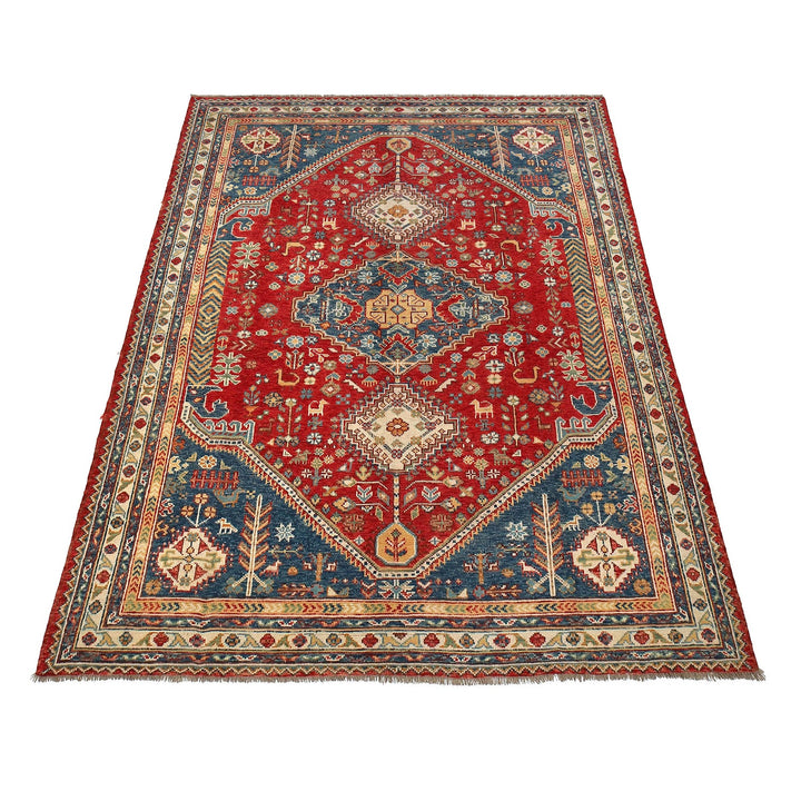 Shirazi Hand Knotted Carpet 6' 9" x 9' 7" - No. AL70128