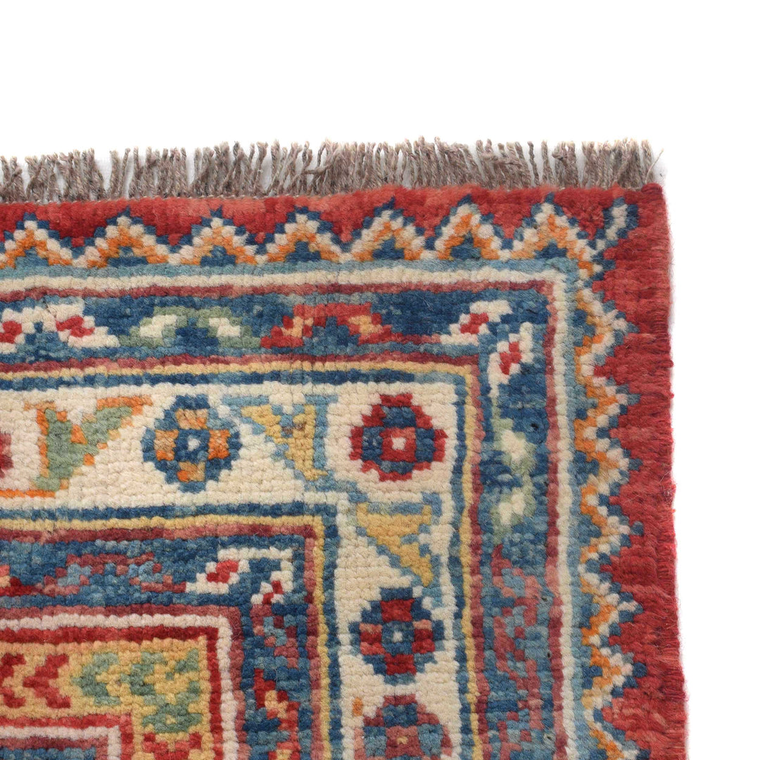 Red Afghan Shirazi Rug 6' 9" x 9' 7" Hand-Knotted view