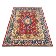 Hand Knotted Persian Heriz Area Rug 4' 0" x 5' 9" - No. AL30869