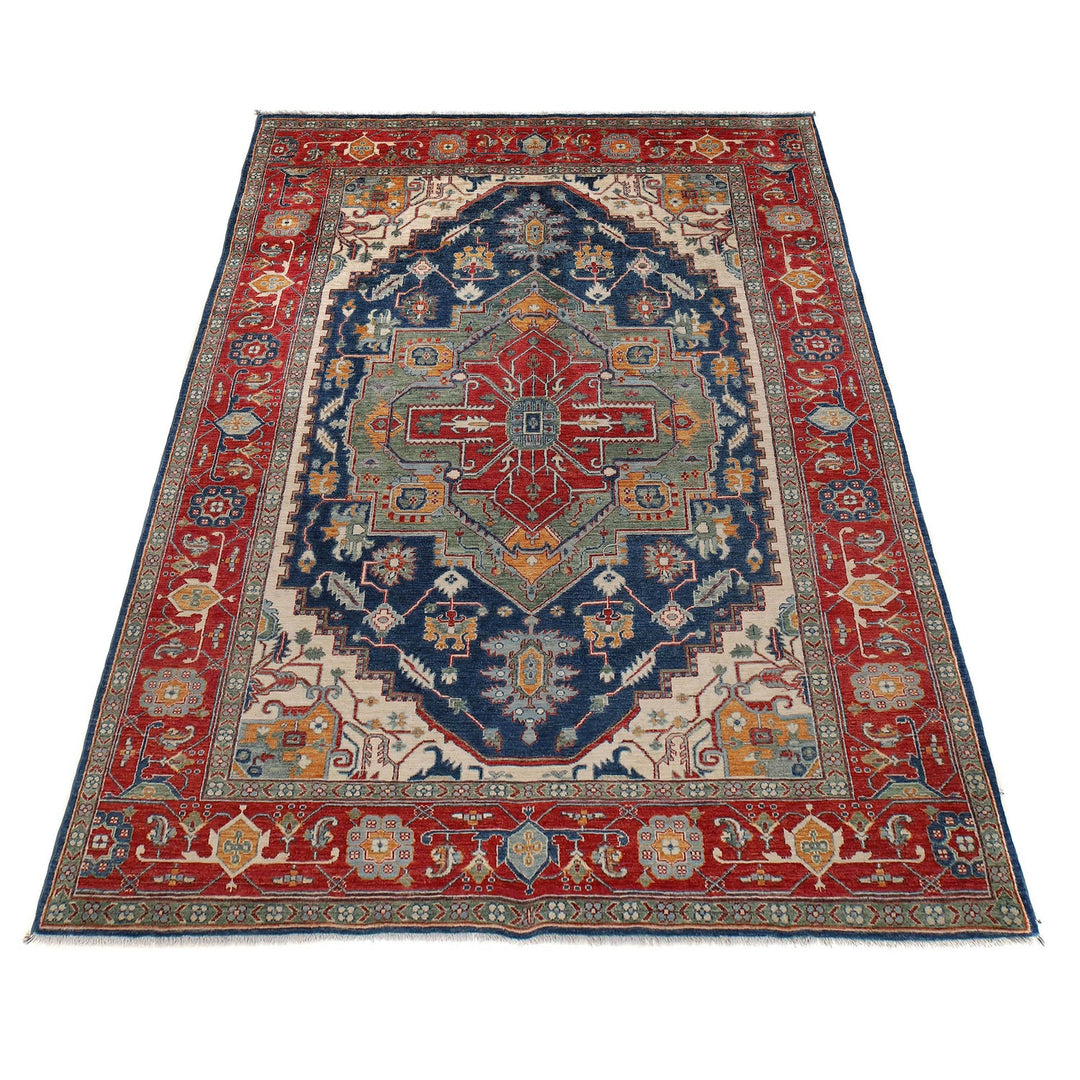 Blue Heriz Design Rug 6' 6" x 9' 9" - No. AL61403