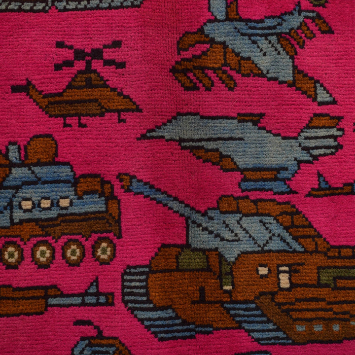 Authentic Afghan War Area Rug 3' 3" x 5' 0" - No. AL23451