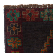 Black Color Baluchi Rug 3' 11" x 6' 3" - No. AL95146