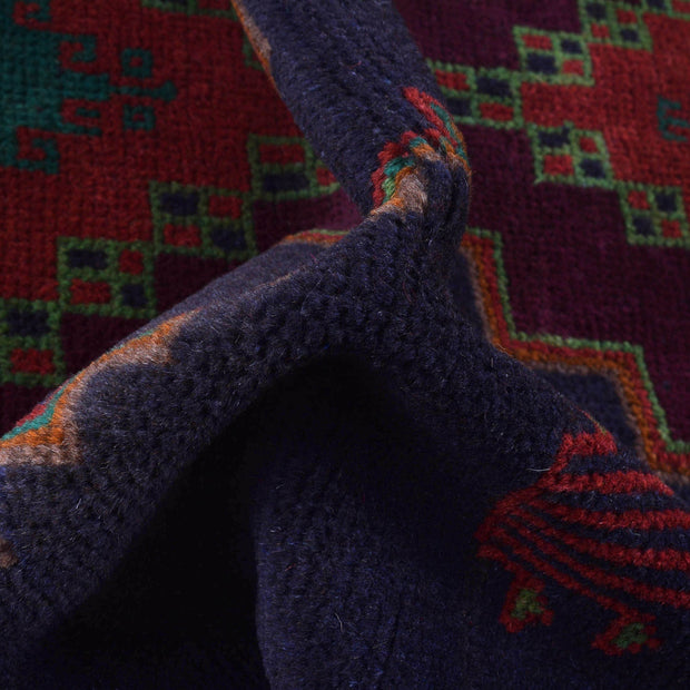 Black Color Baluchi Rug 3' 11" x 6' 3" - No. AL95146