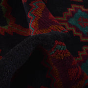 Black Color Baluchi Rug 4' 3" x 6' 8" - No. AL26443