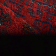 Red Color Afghan Area Runner Rug 2' 8" x 6' 4" - No. AL74624