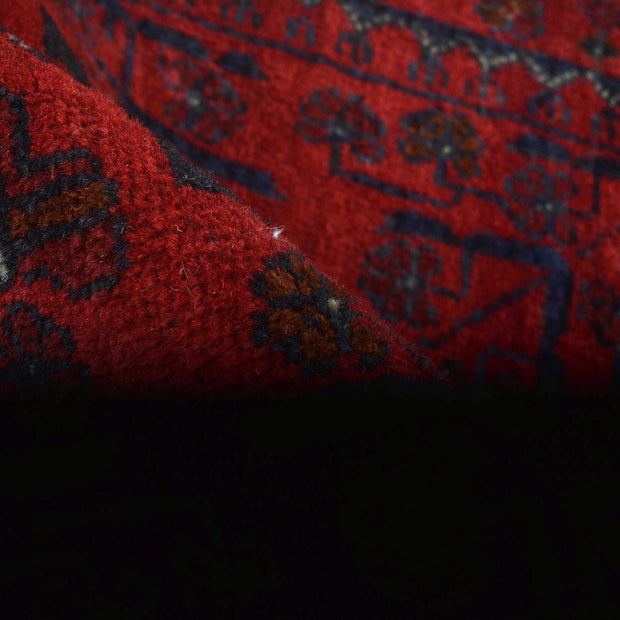 Red Color Afghan Area Runner Rug 2' 8" x 6' 4" - No. AL74624