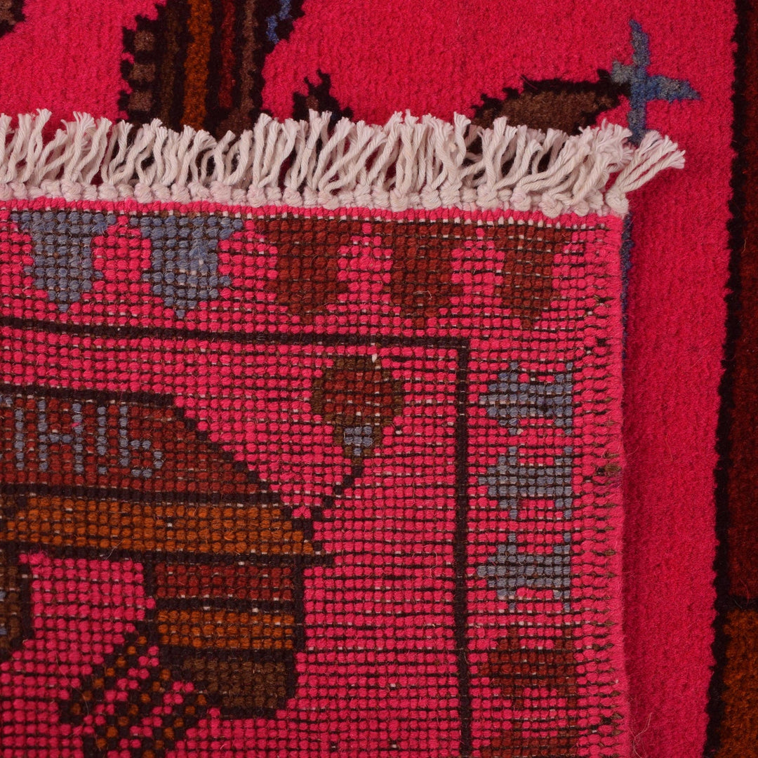 Handmade Afghan War Area Rug 2' 8" x 3' 11" - No. AL89047