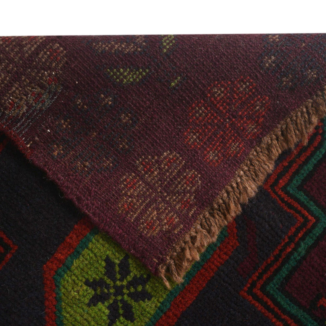 Brown Color Baluchi Rug 4' 1" x 6' 3" - No. AL84005