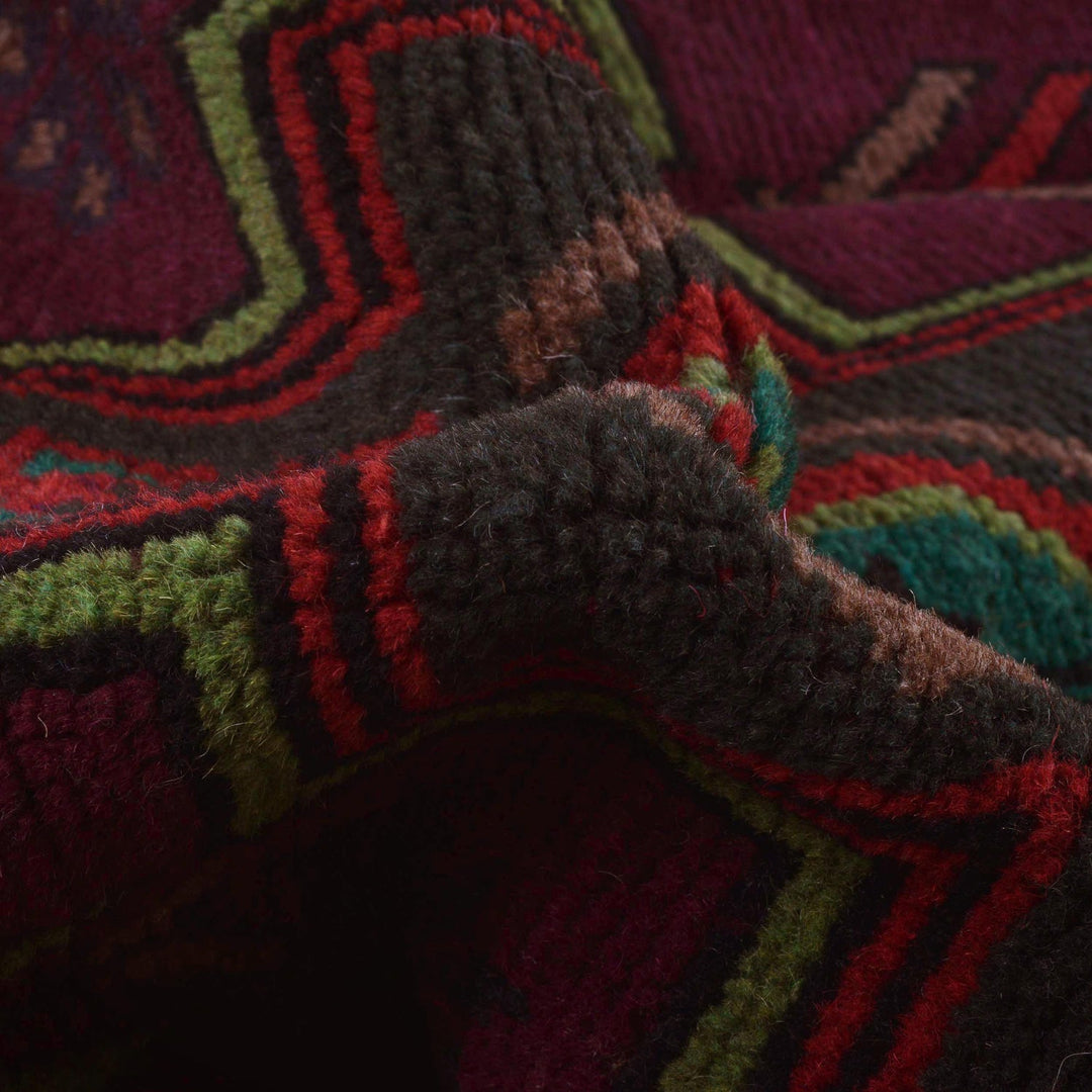 Brown Color Baluchi Rug 4' 1" x 6' 3" - No. AL84005