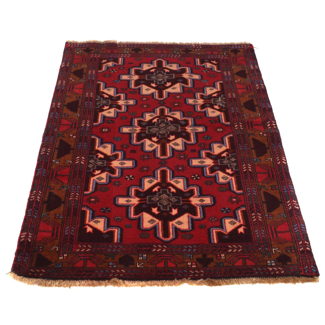 Hand Knotted Baluchi Rug 2' 11" x 4' 6" - No. AL24157