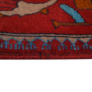 Hand-Knotted Afghan War Carpet 2' 9" x 3' 10" - No. AL62773