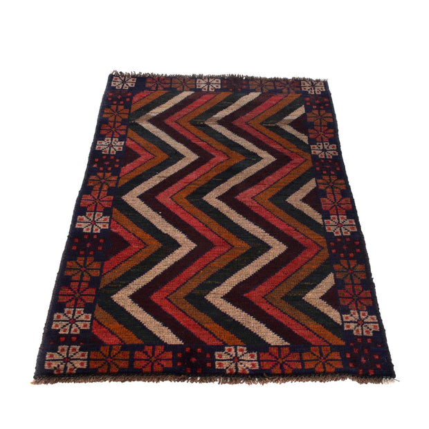 Hand Knotted Baluchi Rug 2' 9" x 4' 6" - No. AL46346
