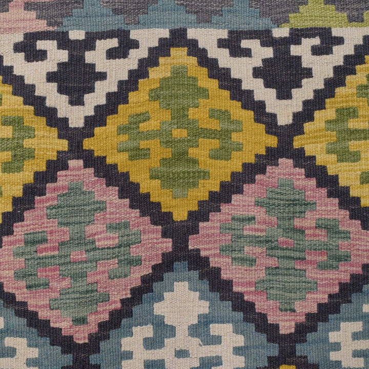 Handmade Turkish Design Wool Kilim Runner 2' 7" x 9' 6" - No. AL88772