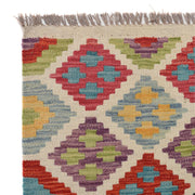 Handmade Turkish Design Wool Kilim Runner 2' 6" x 9' 11" - No. AL92700
