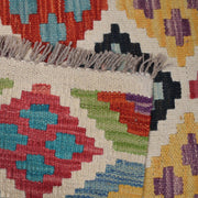 Handmade Turkish Design Wool Kilim Runner 2' 6" x 9' 11" - No. AL92700