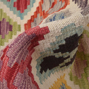 Colorful Flat-Weave Wool Kilim Runner 2' 9" x 9' 7" - No. AL83286