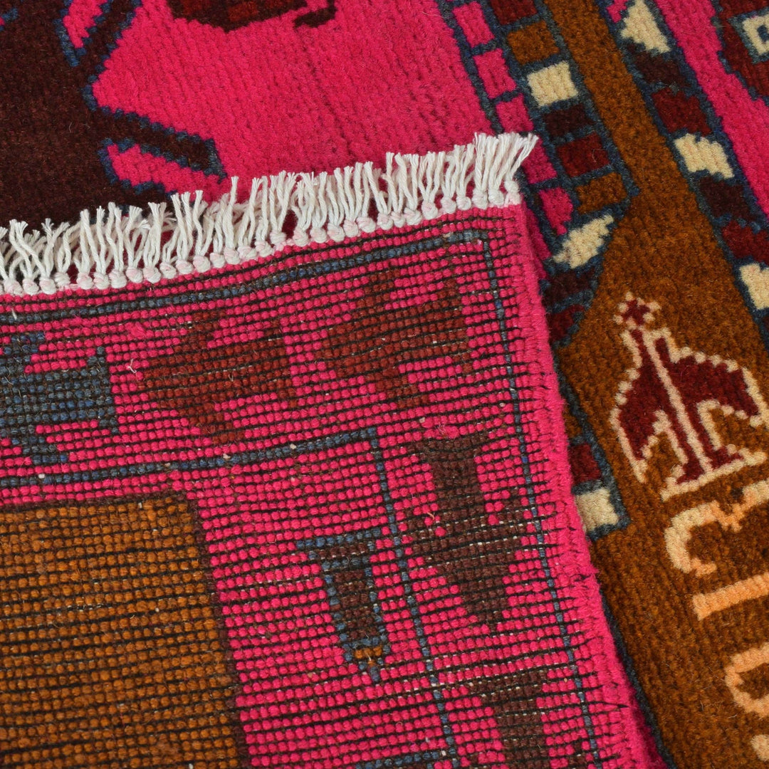 Authentic Afghan War Area Rug 2' 7" x 4' 0" - No. AL44002