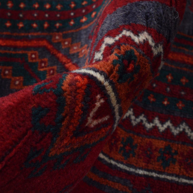 Traditional Baloch Rug 3' 10" x 9' 8" - No. AL62953